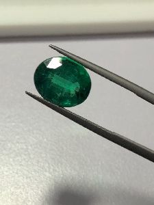 Top quality zambian emerald oval shape