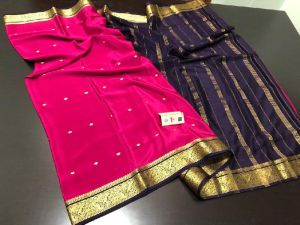 Mysore Crepe Silk Saree