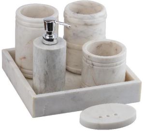 Marble Bathroom Accessories Set