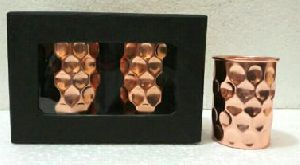 Copper Diamond Design Tumbler Gift Set