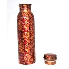 Designer Printed Copper Bottle