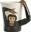 Monkey Shaped Coffee Mugs