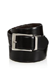 Mens Pure Leather Single Black Belts