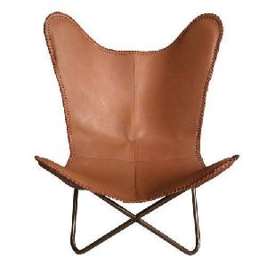 Brown Iron Butterfly Chair