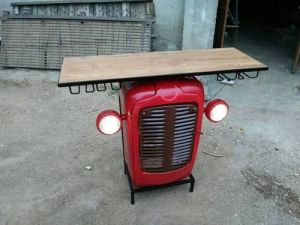 Bar tractor table