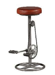 iron cycle bar stool