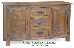 old wooden sideboard