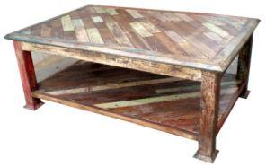 Reclaimed wood coffee table for home