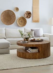 solid wood coffee table