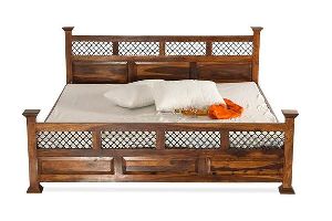 Solid wood king size bed