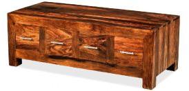 solid wood trunk coffee table