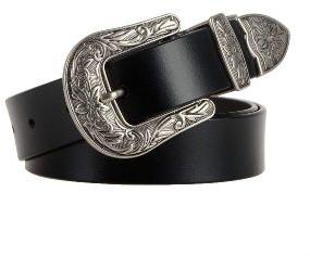 Ladies Black Leather Belt