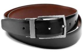 Mens Black Leather Belt