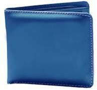 Mens Blue Leather Wallet