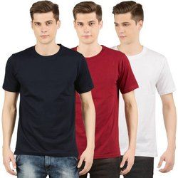 Mens Cotton Plain T-Shirt