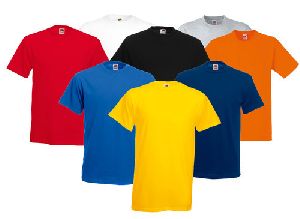 Multicolor Mens Cotton T-Shirt