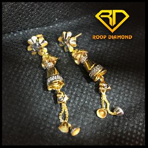 Gold Sui Dhaga Earrings
