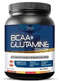 BCAA WITH L-GLUTAMNE - 500 gms - ORANGE FLAVOUR