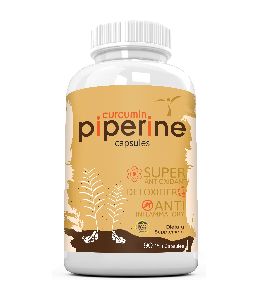 Curcumin Piperine 500 Mg 90 Veg Capsules