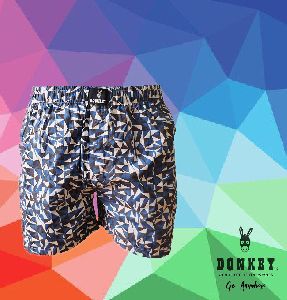 Donkey Printed Cotton Boxers for Men