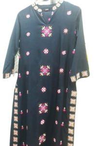 Ladies Cotton Embroidered Kurti