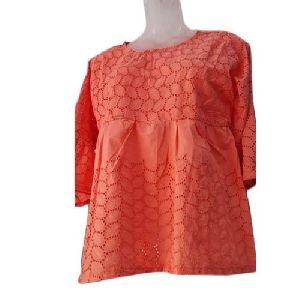 Ladies Cotton Net Top