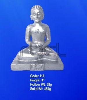 111 Sterling Silver Mahavir Ji Statue