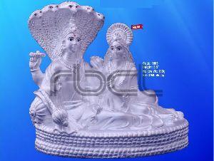 1508 Sterling Silver Vishnu Laxmi Statue