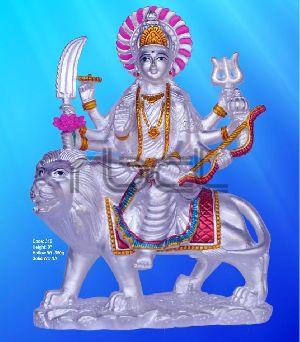 316 Sterling Silver Maa Durga Statue