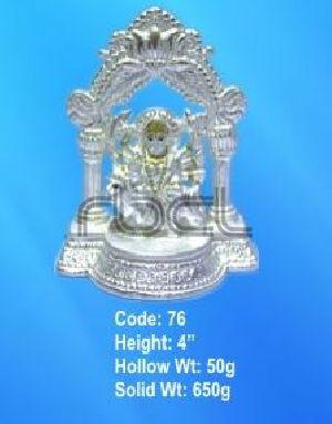 76 Sterling Silver Maa Durga Statue