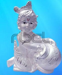 999 Silver Makhan Chor Statue