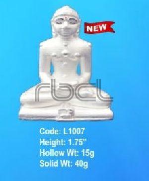 L1007 Sterling Silver Mahavir Ji Statue
