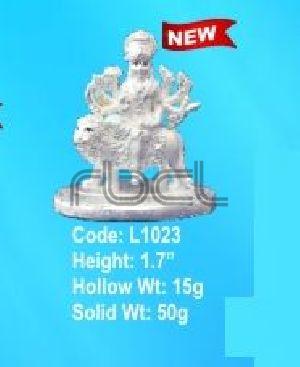 L1023 Sterling Silver Maa Durga Statue