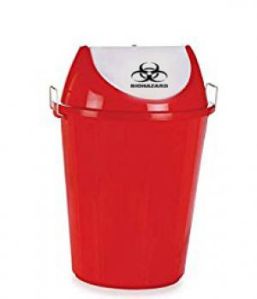 Red Colour Waste Bin