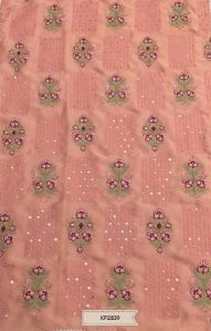 Georgette Embroidered Fabric