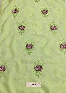 viscose georgette embroidered fabric