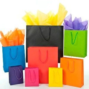 Colored Paper Shopping Bag