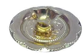 Five Face Diya with Plate