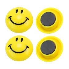 Smiley Yellow Fridge Magnets