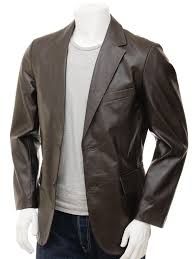 leather blazer