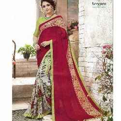 Half Georgette Saree