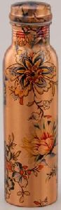 Copper Floral Print Bottle