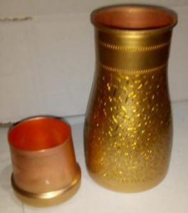 Copper Golden Work Bedside Bottle