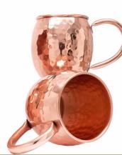 Copper Hammered Mule Mug