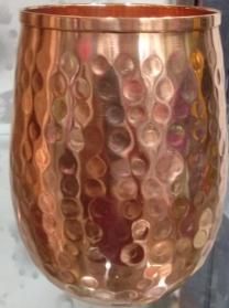 COPPER HAMMERED CUP