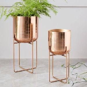 Copper Planter With Stand