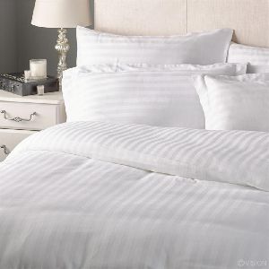 White Striped Bed Sheet