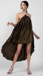 Satin High Low Dress