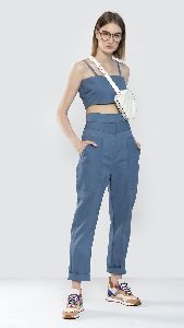 strap crop top and Pants