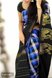 Fancy Printed Khadi Saree